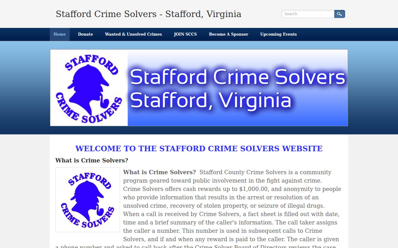 Stafford County most wanted tip information from the Crime Solvers program