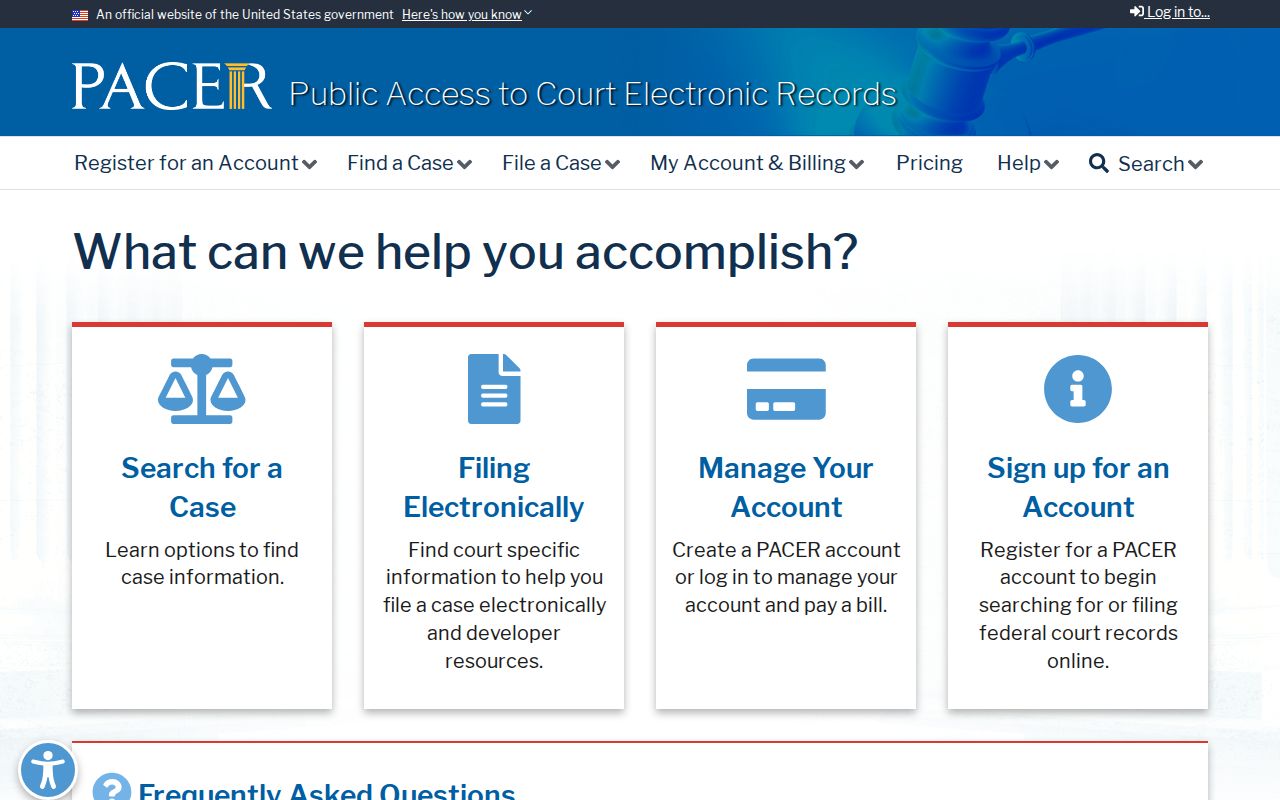 Stafford County federal warrant context and PACER court docket access